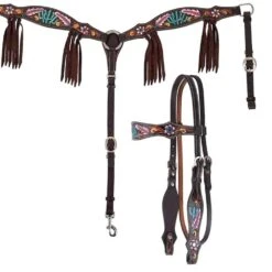 Reinsman Desert Feather Browband Headstall -NR Classic Horse Gear Shop 1015 DesertFeather 011