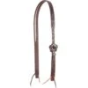 Cashel Company Chocolate Slip Ear Headstall With Guns And Roses Buckles -NR Classic Horse Gear Shop 105065 default l