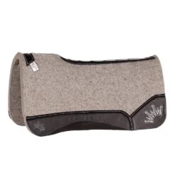 Best Ever Pads Kush 1 Inch Felt Saddle Pad With Black Wear Leathers