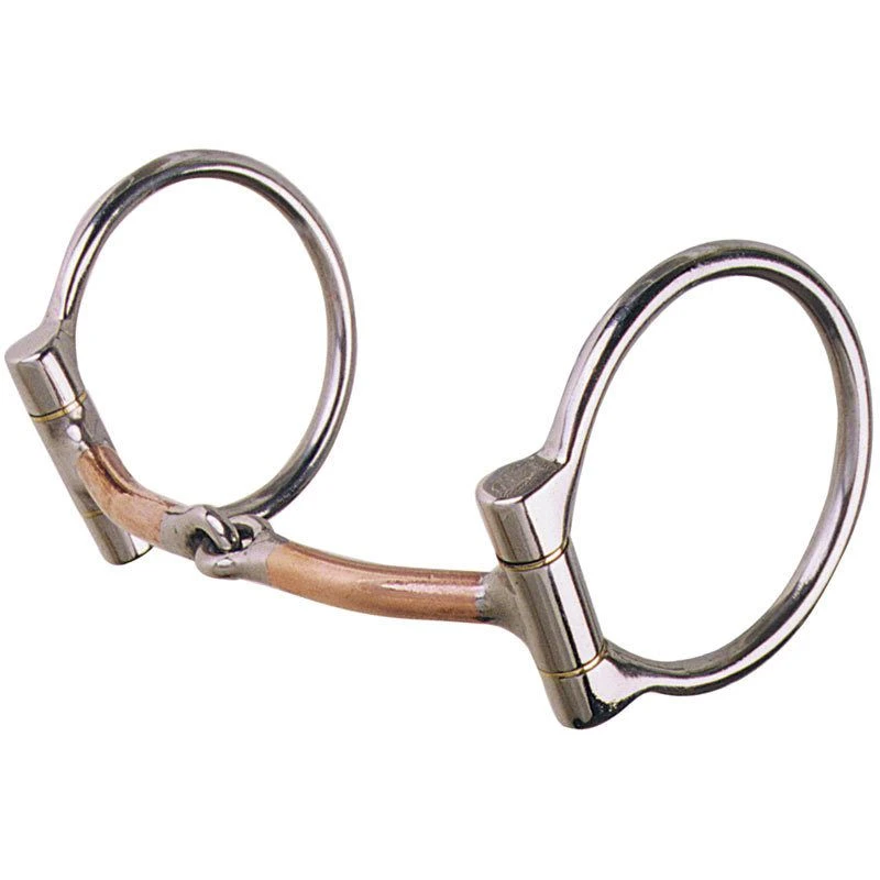 Reinsman Smooth Copper Offset Dee Ring Snaffle Bit 3 Reinsman Smooth Copper Offset Dee Ring Snaffle Bit