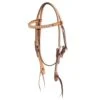 Cowboy Tack 5/8in Roughout Buckstitch Browband Headstall With Cowboy Knots -NR Classic Horse Gear Shop 120298 default l