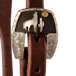 Cowperson Tack 5/8in. Harness Slot Ear Headstall With A Coyote Buckle -NR Classic Horse Gear Shop 121002 1