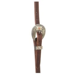 Cowperson Tack Slit Ear With Antique Flower Headstalls -NR Classic Horse Gear Shop 1210543 1