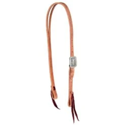 Nrs Tack TLC Collection Roughout Slit Ear Headstall With Exclusive 4 Petal Buckle
