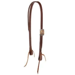 Cowperson Tack Exclusive Copper Sleepy Sunflower Slit Ear Headstall