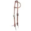 Nrs Tack Oiled 3/4 Inch Single Ear Headstall With Four Petal Hook Buckle -NR Classic Horse Gear Shop 129964 default l
