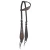 Circle Y Saddlery Dark Flash Arizona Flower Single Ear Headstall