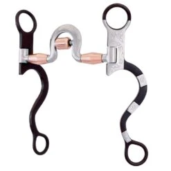 Cowboy Tack Broken Heart Spoon Bit W/ Copper Barrels