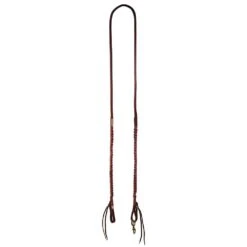 Professionals Choice Burgundy Latigo Bleeding Heart Roping Reins