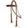 Professionals Choice Chestnut/Natural Basketweave Browband Headstall -NR Classic Horse Gear Shop 133596 default l