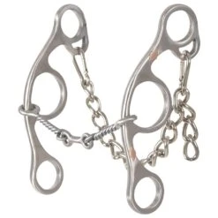Classic Sherry Cervi Small Twisted Wire Dogbone Short Shank Gag Bit