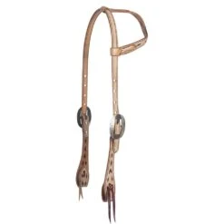 Cashel Company Natural Brown Buckstitched Single Ear Headstall
