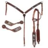 Tough 1 Tooled Floral 3 Piece Tack Set