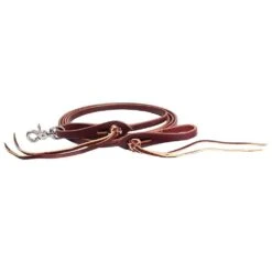 Professionals Choice 5/8in Pineapple Knot Latigo Roping Rein