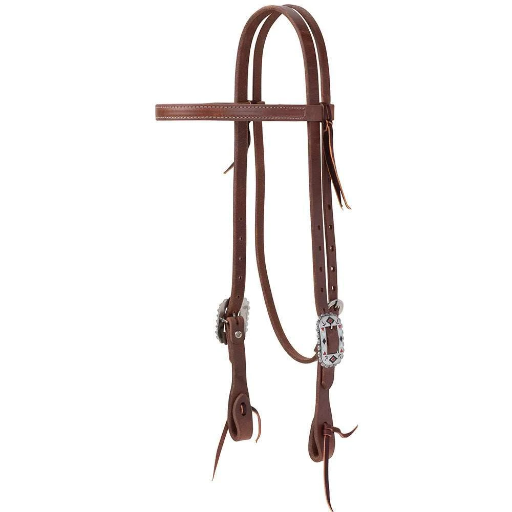 Weaver Leather Protack Native Straight Browband Headstall 3 Weaver Leather Protack Native Straight Browband Headstall