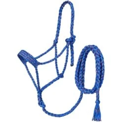 Tough 1 Mule Tape Halter/10ft Lead Royal Funfetti