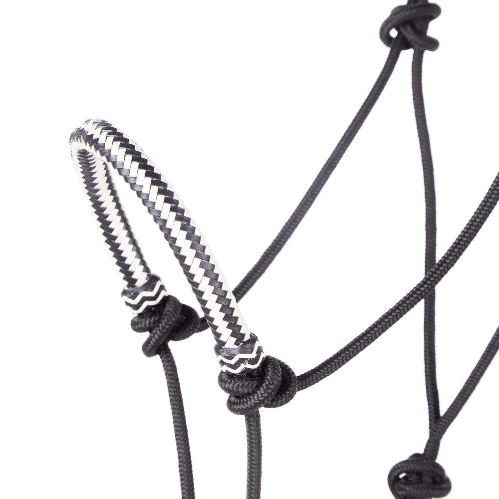 Classic Braided Rawhide Noseband Rope Halter With 8 Foot Lead Rope 7 Classic Braided Rawhide Noseband Rope Halter With 8 Foot Lead Rope - Image 5