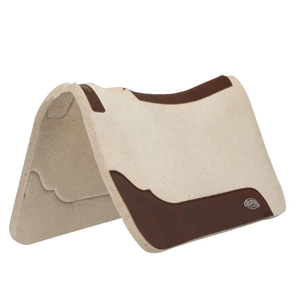 Weaver Leather 3/4in Contoured Steam Pressed Felt 31x32 Saddle Pad 3 Weaver Leather 3/4in Contoured Steam Pressed Felt 31x32 Saddle Pad