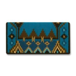 NRS Enchanted Pines Turquoise Wool Saddle Blanket