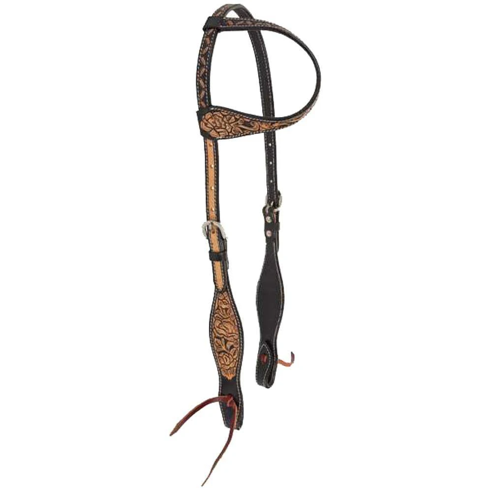 Reinsman Blooming Wild Singe Ear Headstall 3 Reinsman Blooming Wild Singe Ear Headstall
