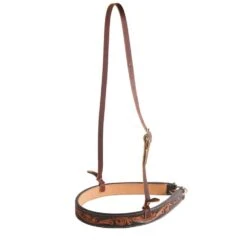 Professionals Choice Black Floral Roughout Noseband Tiedown