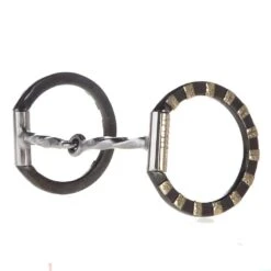 NRS Twisted Wire Engraved D Ring Snaffle Bit