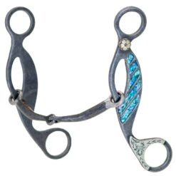 Cowboy Tack Turquoise Smooth Snaffle Gag Bit