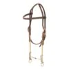 Classic Chocolate Roughout Browband Loomis Snaffle Draw Gag Bit Headstall -NR Classic Horse Gear Shop 165173 default l