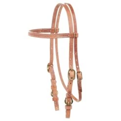 NRS Straight Browband Headstall W/buckle Cheek