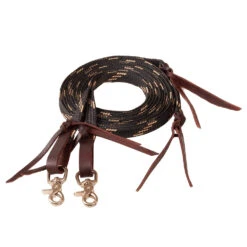 Mustang Flat Split Rein W/latigo Water Loops -NR Classic Horse Gear Shop 197020 583630