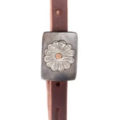 Cowperson Tack Exclusive Decatur Rose Slit Ear Headstall