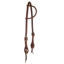 NRS 5/8in Double Latigo Oiled Single Ear Headstall