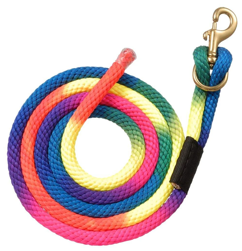 Tough 1 Nylon Rainbow Leads With Replaceable Hardware 3 Tough 1 Nylon Rainbow Leads With Replaceable Hardware