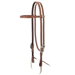 Weaver Leather Synergy Floral Latigo Lined Browband Headstall