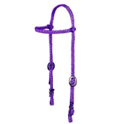 Jerry Beagley Braiding Co. Nylon Turquoise Braided Pony Headstall -NR Classic Horse Gear Shop 203835 615959