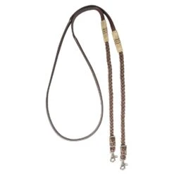 Cashel Company Adjustable Leather And Braided Rope Reins With Rawhide Accents -NR Classic Horse Gear Shop 211253 650021