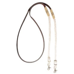 Cashel Company Adjustable Leather And Braided Rope Reins With Rawhide Accents -NR Classic Horse Gear Shop 211253 650023