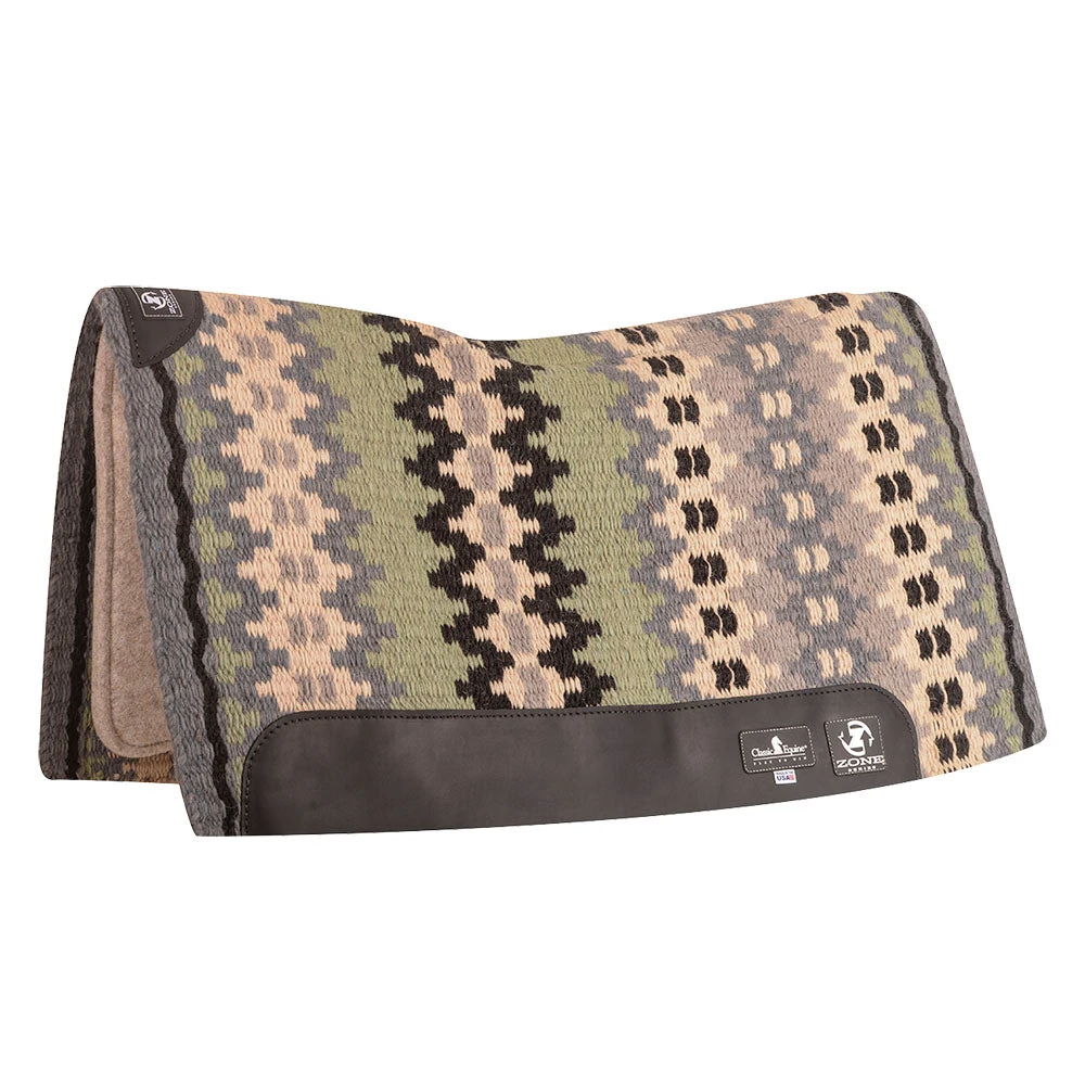 Classic 3/4in Zone Wool Top 34x38 Felt Saddle Pad 3 Classic 3/4in Zone Wool Top 34x38 Felt Saddle Pad