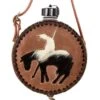 NRS Leather-Covered Canteen With Inlay -NR Classic Horse Gear Shop 224173 710661