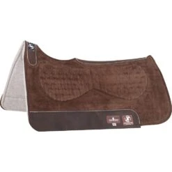Classic Equine Zone Suede Felt Pad Chocolate 30' X 30'