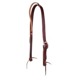 Professionals Choice West Texas 1in Burgundy Slip Ear Headstall With Harness Leather Ear