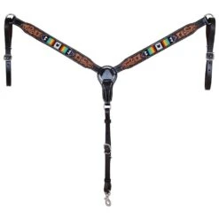 Oxbow Tack Tuscon Beaded Tooled Breast Collar