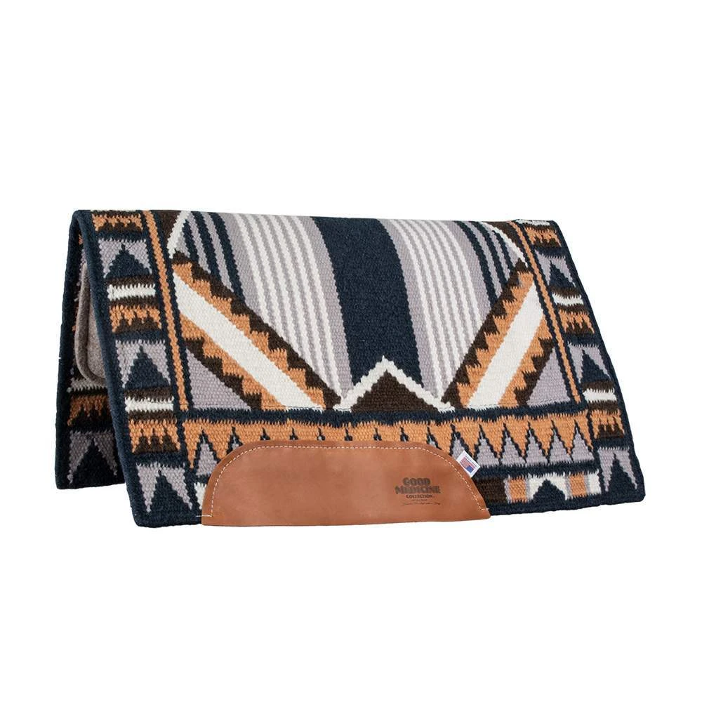 Mustang Good Medicine Highly Decorated Wool Felt Bottom Pad 7 Mustang Good Medicine Highly Decorated Wool Felt Bottom Pad - Image 5