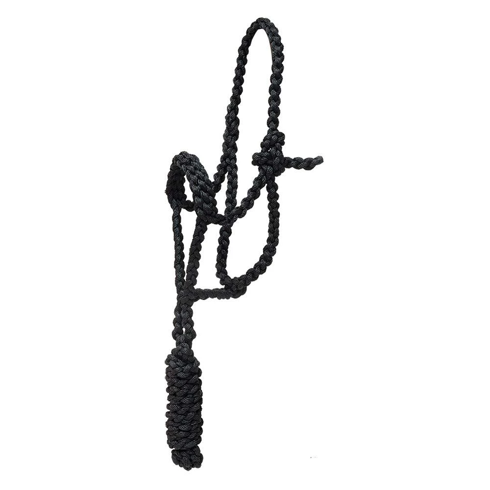 Mustang Pony Flat Braided Noseband Halter W/7ft Lead 4 Mustang Pony Flat Braided Noseband Halter W/7ft Lead - Image 2