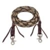 Mustang Aztec Braided Waxed Roping Rein W/Latigo Waterloops -NR Classic Horse Gear Shop 229186 728146