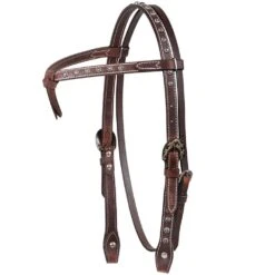 Cashel Company Tiefront Headstall With Antique Dots