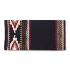 Mayatex New Zealand Cowtown Wool Saddle Blanket Black/Red/White