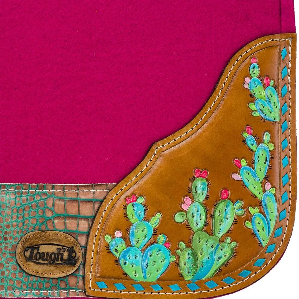 Tough 1 Hand Painted Cactus Saddle Pad 4 Tough 1 Hand Painted Cactus Saddle Pad - Image 2