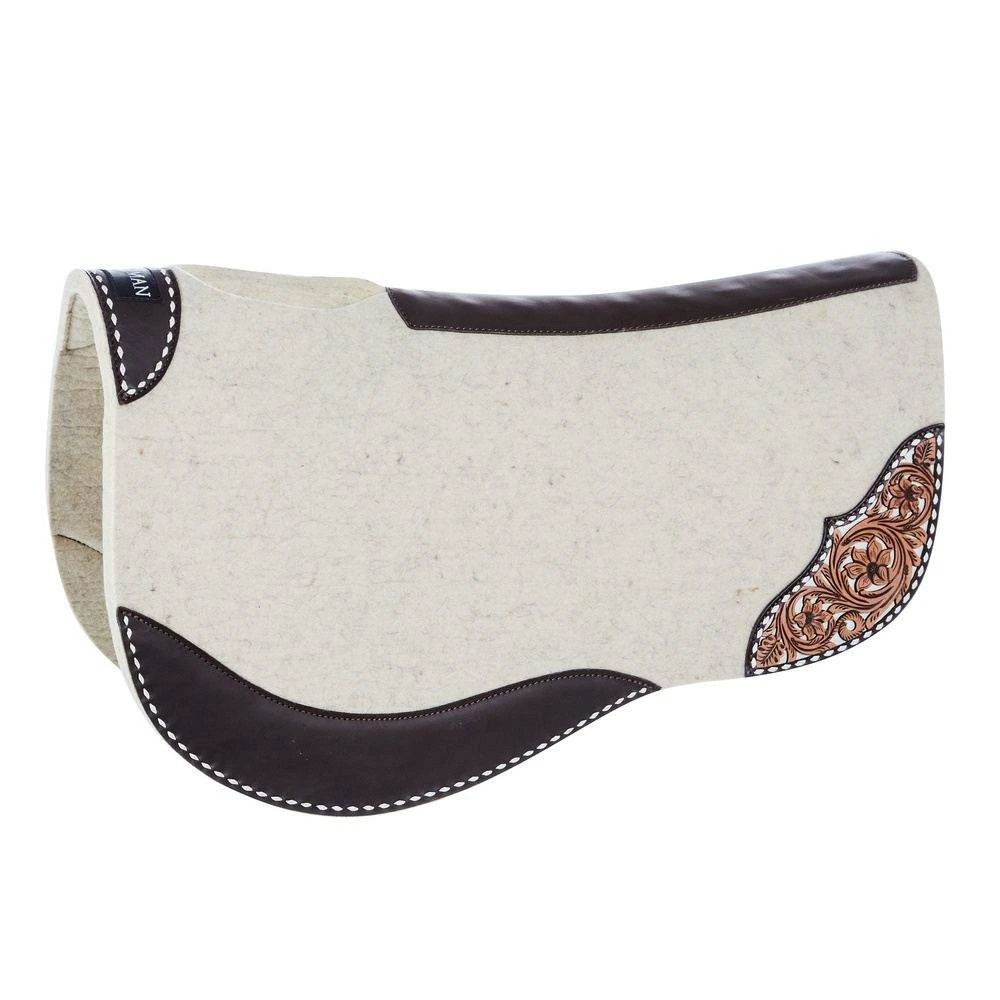 Reinsman Limited Edition 3/4 Inch Apex Dropped Rigging Barrel Racing Felt Saddle Pad 4 Reinsman Limited Edition 3/4 Inch Apex Dropped Rigging Barrel Racing Felt Saddle Pad - Image 2