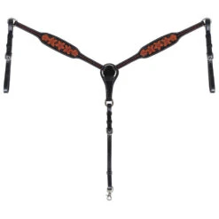 Professionals Choice Black/Red Floral Breast Collar 5 Professionals Choice Black/Red Floral Breast Collar -NR Classic Horse Gear Shop 3P6007R 1